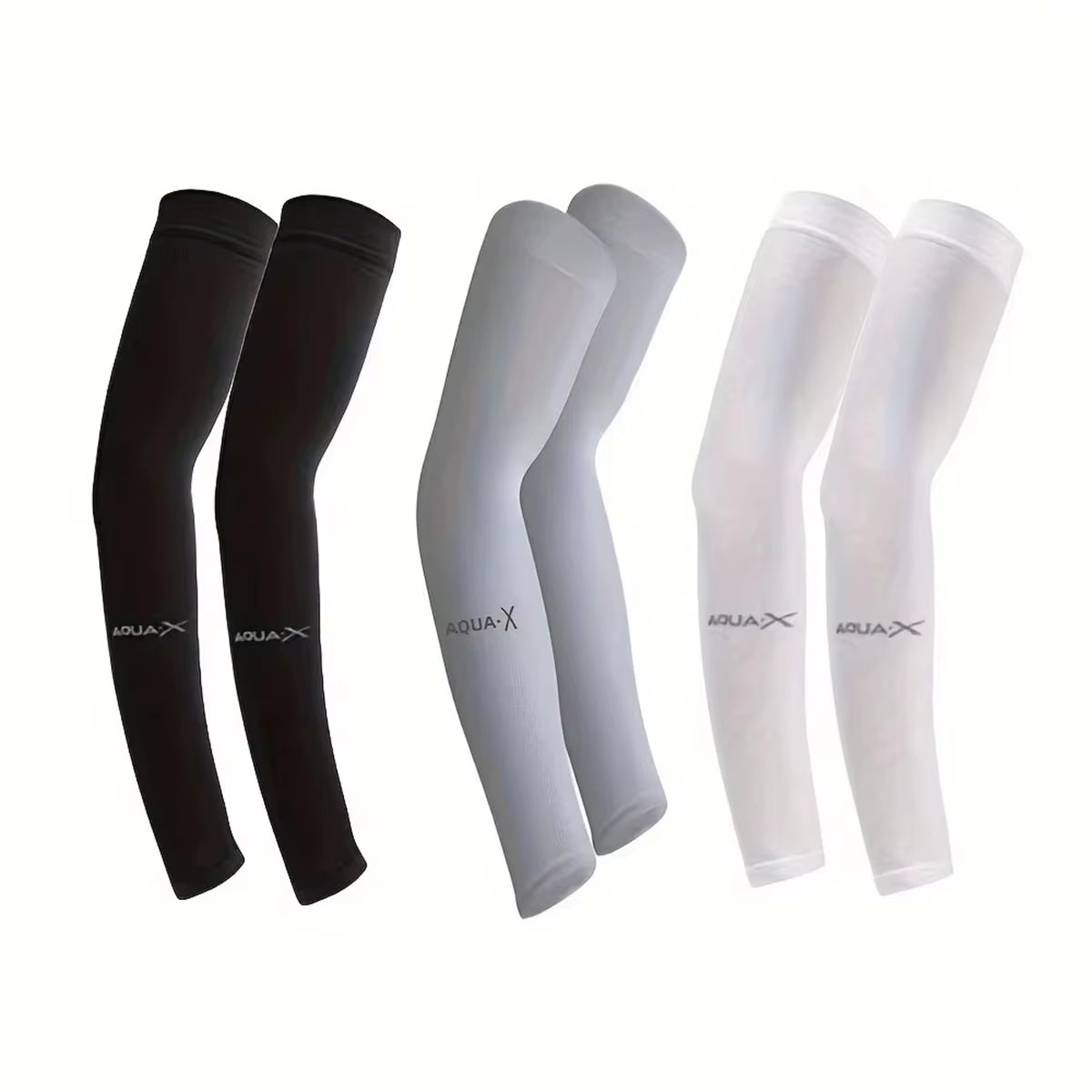 3Pcs Unisex Ice Silk Arm Sleeves for Summer Sun Protection Outdoor Cycling UV Protection Cooling Men'S Women'S Gloves